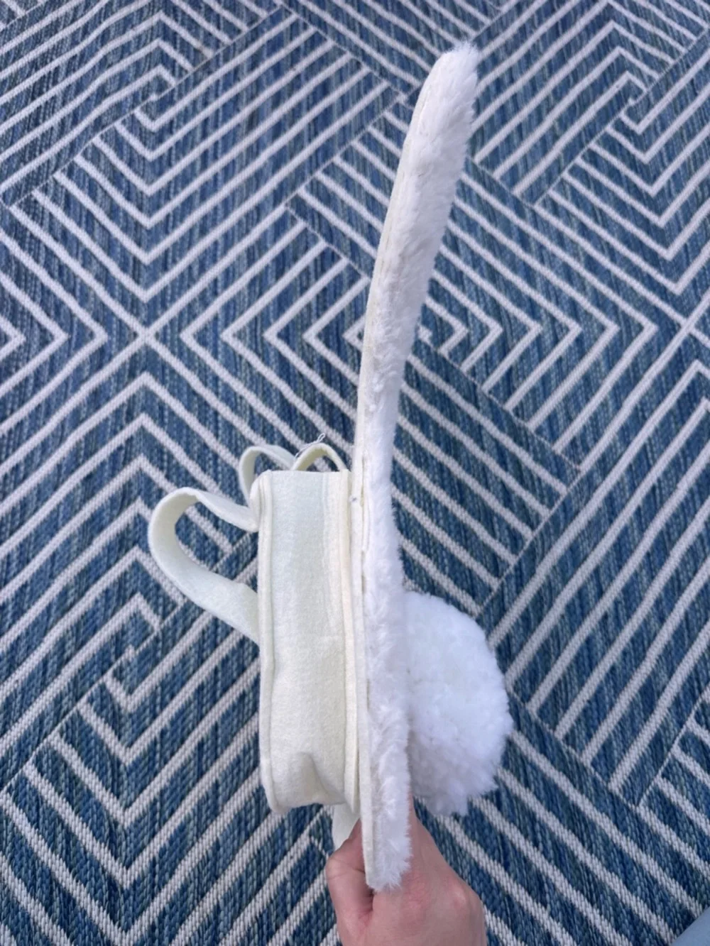 Pottery Barn Kids Cream Bunny Backpack for toddler
